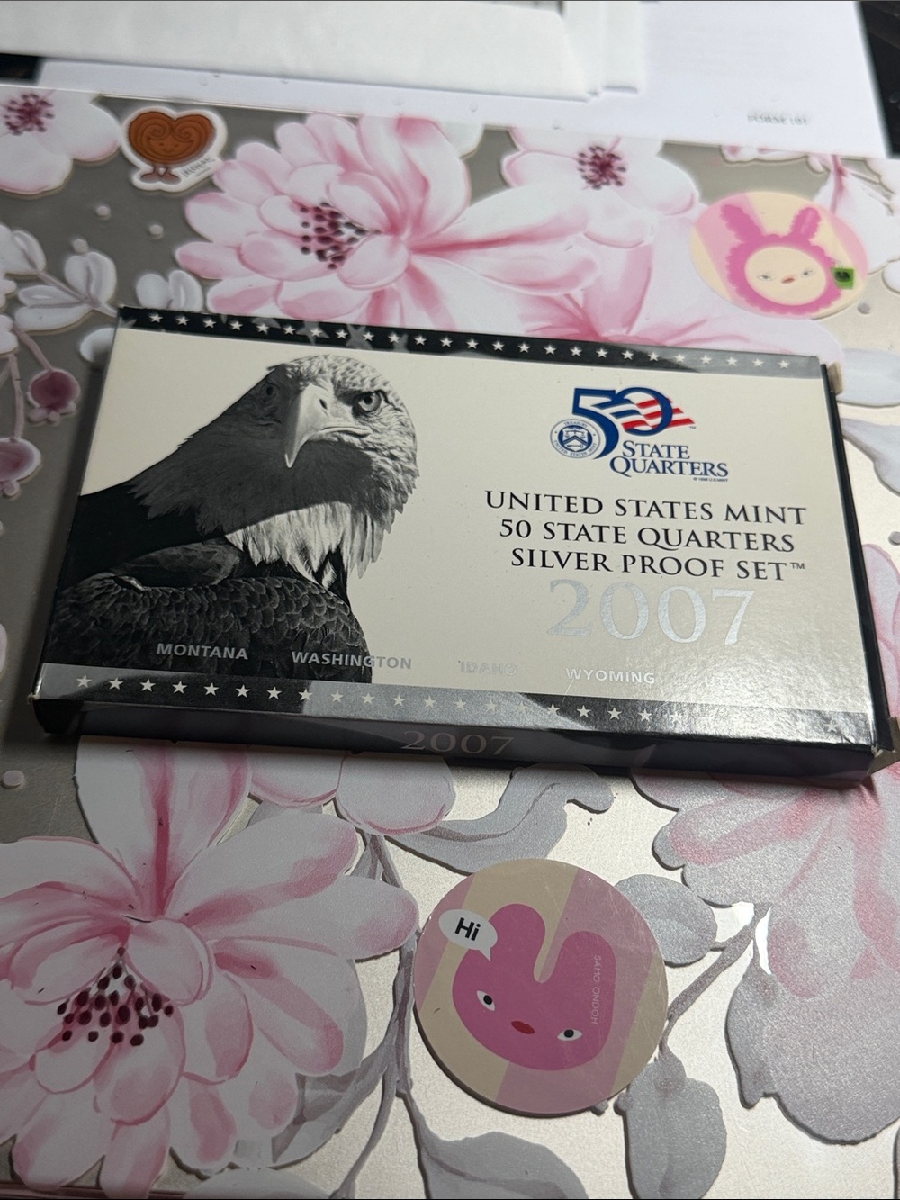 2007 Silver Proof Set - state quarters San Francisco mint